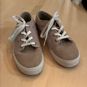 Kids Tan and White Sneakers